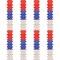 Beistle 4½in. x 12Feet Red, White And Blue Ceiling Drops - 12 Pack